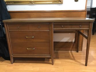 Danish wood office desk.