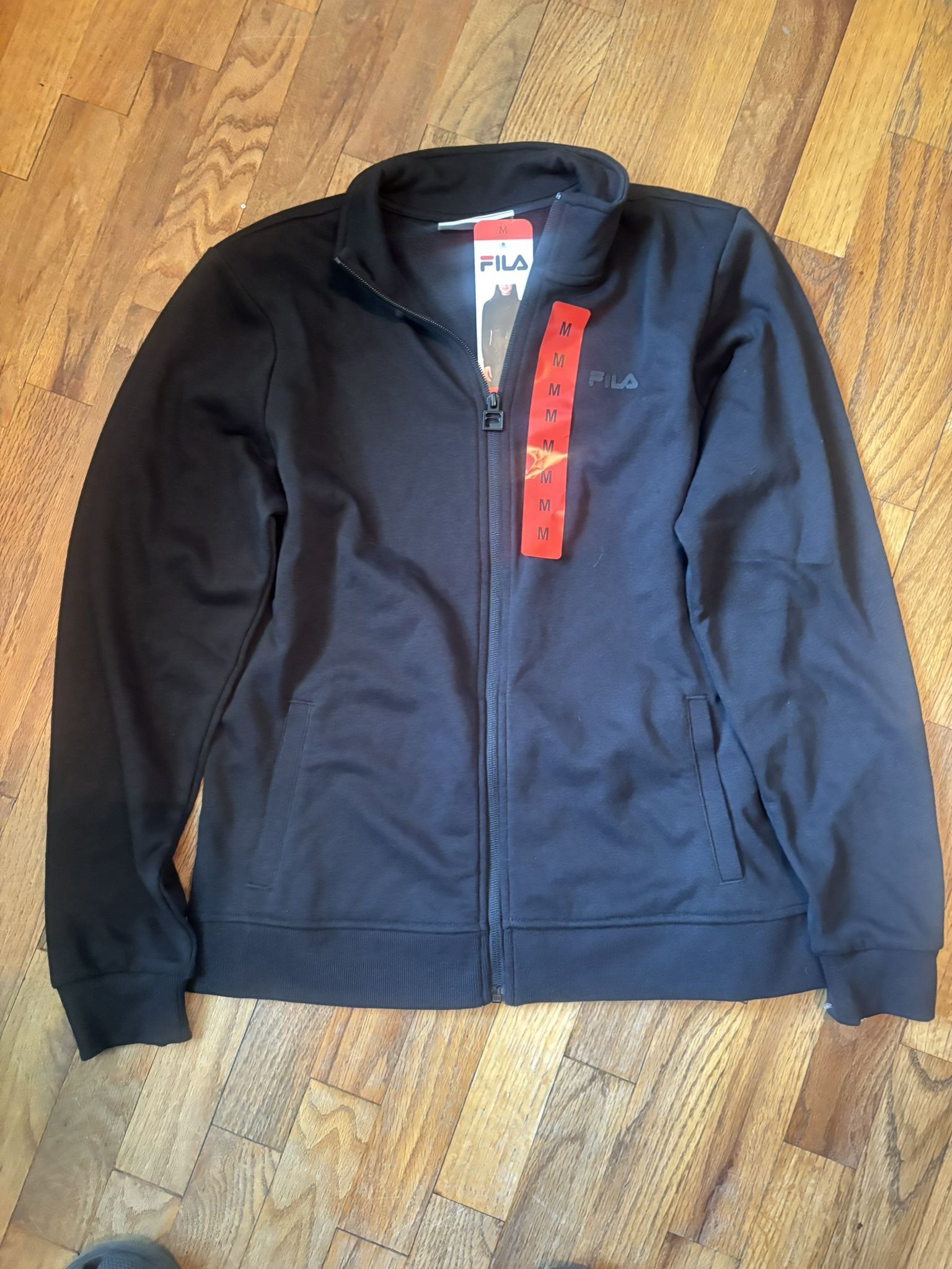 Fila black zip-up jacket