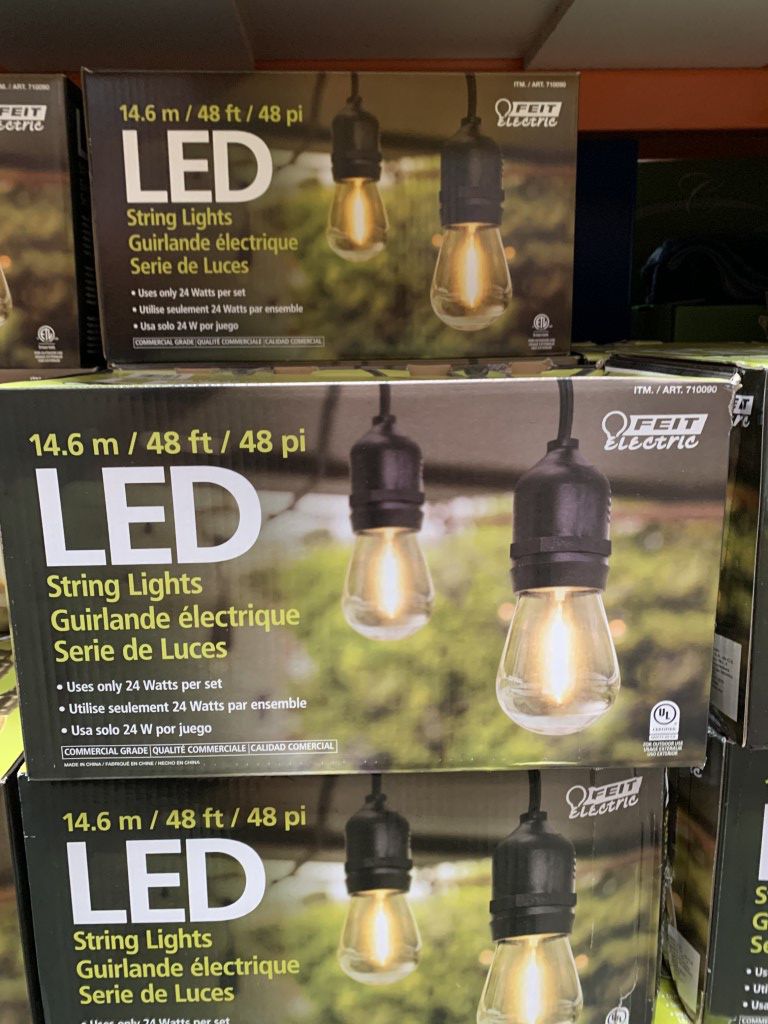 Feit Electric 48' LED Filament String Light Set for Sale in Houston, TX  OfferUp