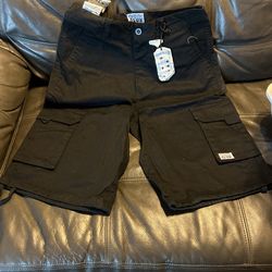 Back Pro Club Cargo Long Shorts Short Pants Size 30 New With Tags
