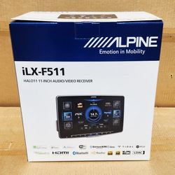 Alpine ILX-F511 Wireless Apple Carplay Android Auto 11 Inch Single Din Touchscreen Stereo System Bluetooth USB Mp3 Am Fm Radio YouTube Netflix HDMI 🚨