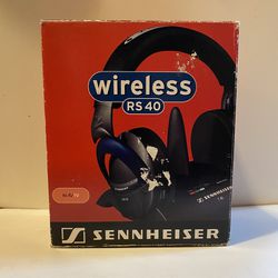Sennheiser RS40 Ultra light HDR Stereo Black Wireless Headphones FULLY TESTED