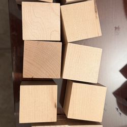 14 Wooden Craft Cubes