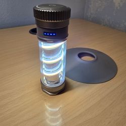 LED Flashlight Lantern Combo Vintage Inspired Rechargeable 