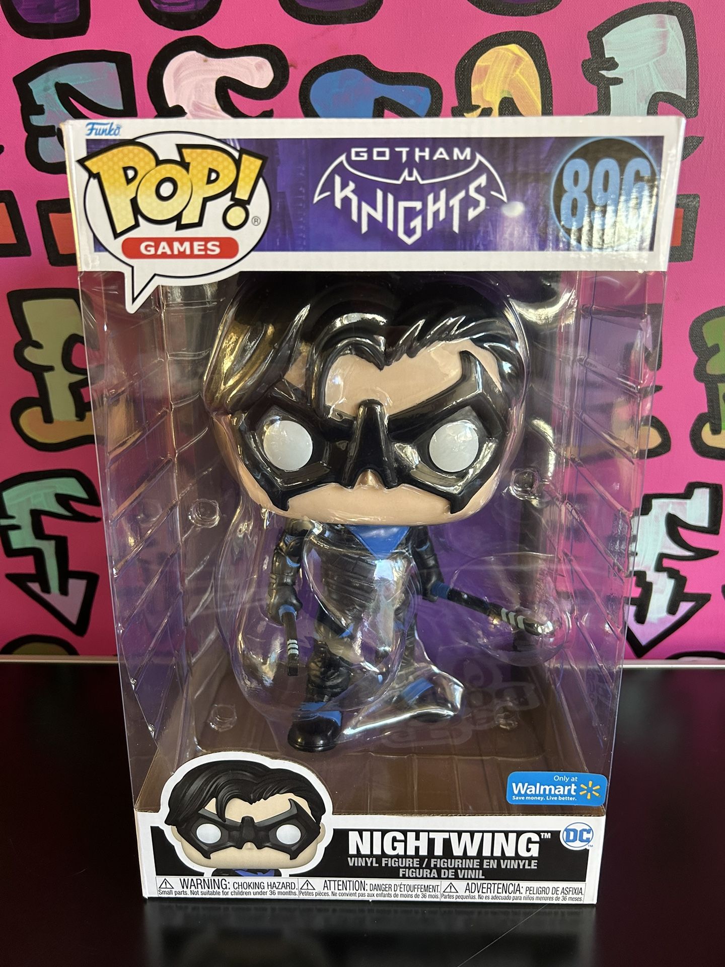 Funko Pop! DC Universe- NightWing #896 (Jumbo) Gotham Knights Walmart Exclusive