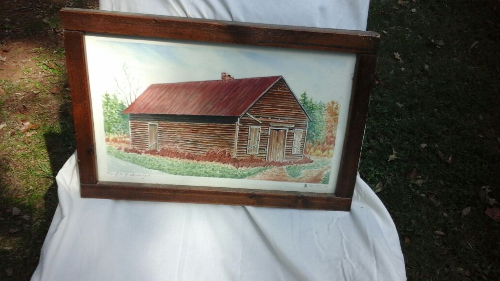 Log cabin by John J. Bouknight