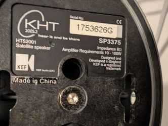 5 - KEF KHT Silver SP3(contact info removed).2 Egg Satellite Surround Speakers