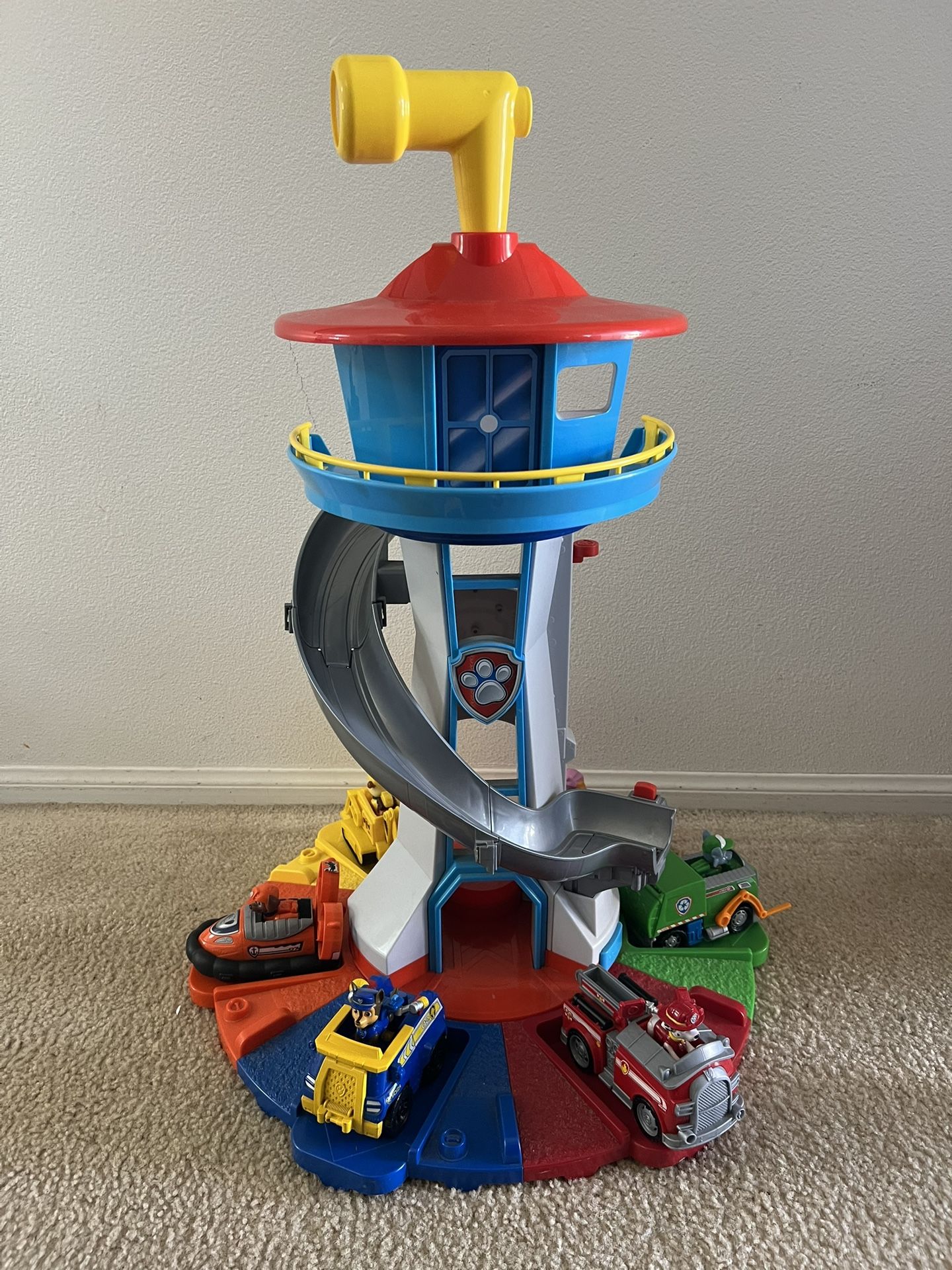 Paw Patrol Look Out Tower Plus Characters And Vehicles