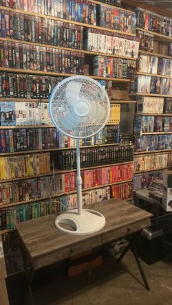 Lasko 16-inch, 3-speed oscillating pedestal fan in white