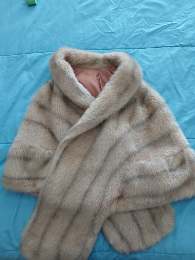 Faux Fur Shawl 