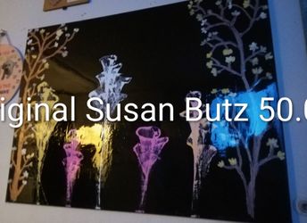 String Paintings Floral and Coral Design with Resin Finish