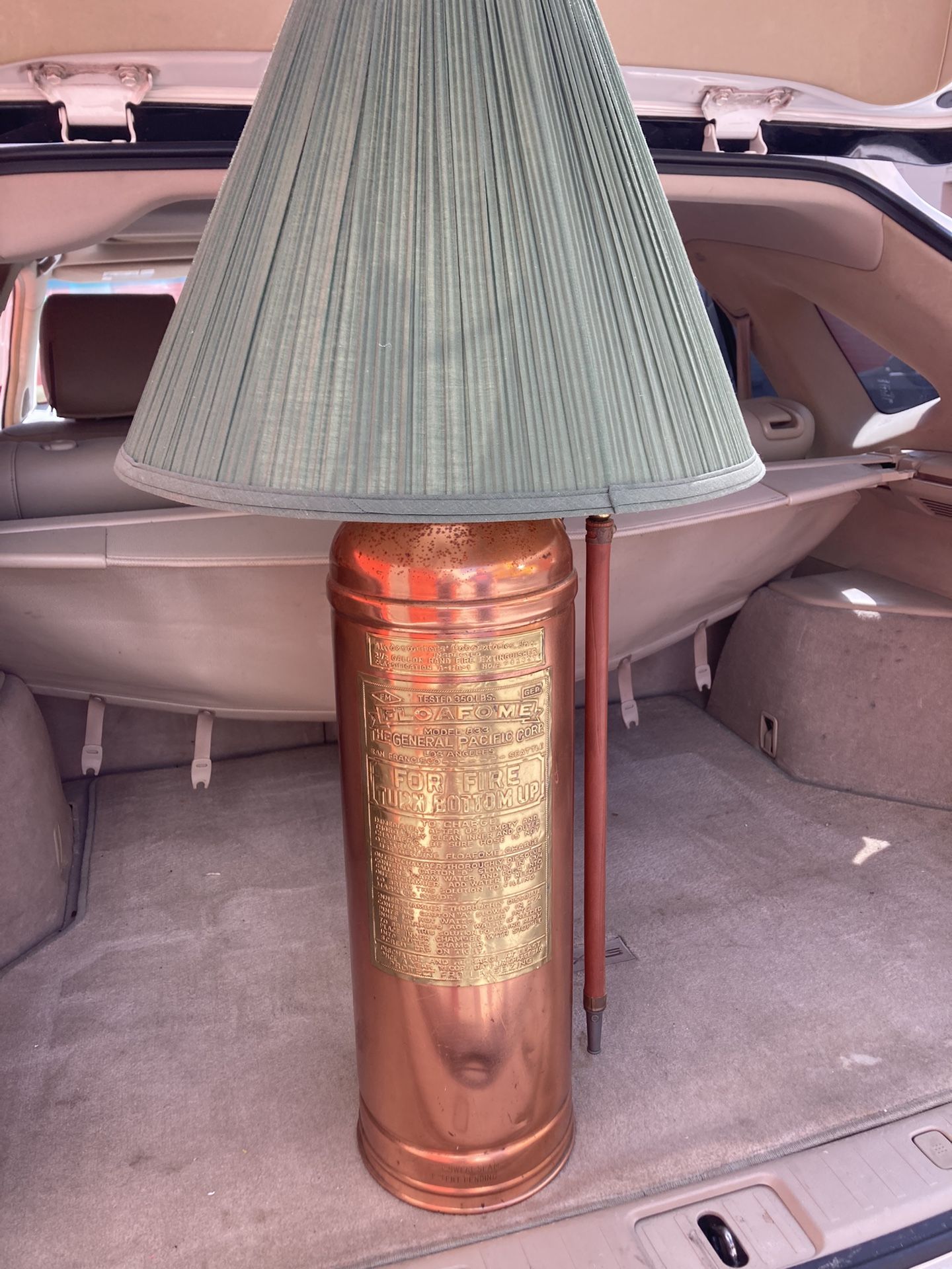 Antique Fire Extinguisher Lamp 