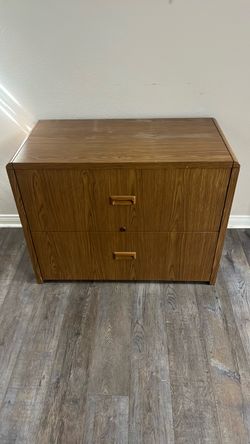 2-Drawer Wood Grain Lateral File Cabinet