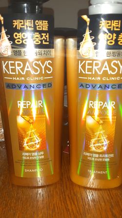 Kerasys repair ampoule shampoo and treatment