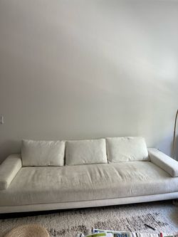 CB2 Camden 101.25” White Performance Fabric Sofa