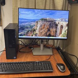 Complete Dell Optiplex 3050 SFF: 22” Widescreen Windows 11