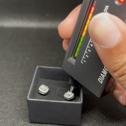 VVS1 Moissanite Earrings 5 Carat 