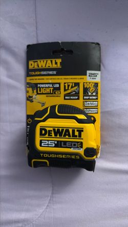 New DEWALT 25 ft. Tape Measure with Rechargeable LED Light