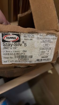 Harris Stay-Silv brazing rods