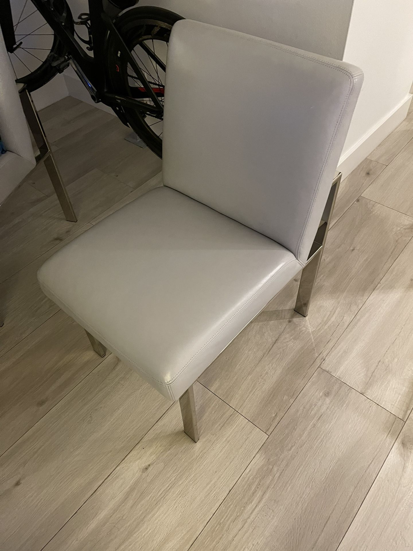 (4) William Sonoma Home Mercer Leather Dining Chairs