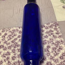 Rolling pin cobalt blue