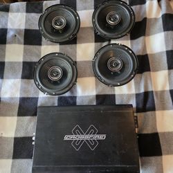 Amp 4ch And Speakers 6.5in