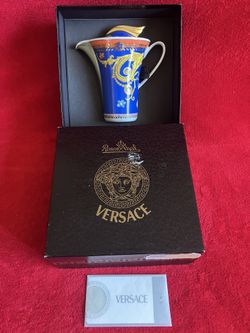 VERSACE PRIMAVERA CREAMER Blue Gold ** Extremely Rare ** STORE CLOSING ... More Items Keeps On Adding