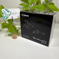 New Canon PowerShot G7 X Mark III Black