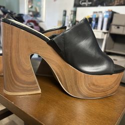 Size 8 Platforms Brown Heels