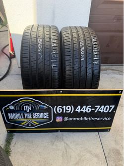 2 USED TIRES 225/45/17 BARUMBRAVURIS 3 HM $120 CASH PRICE MOUNTED & BALANCE