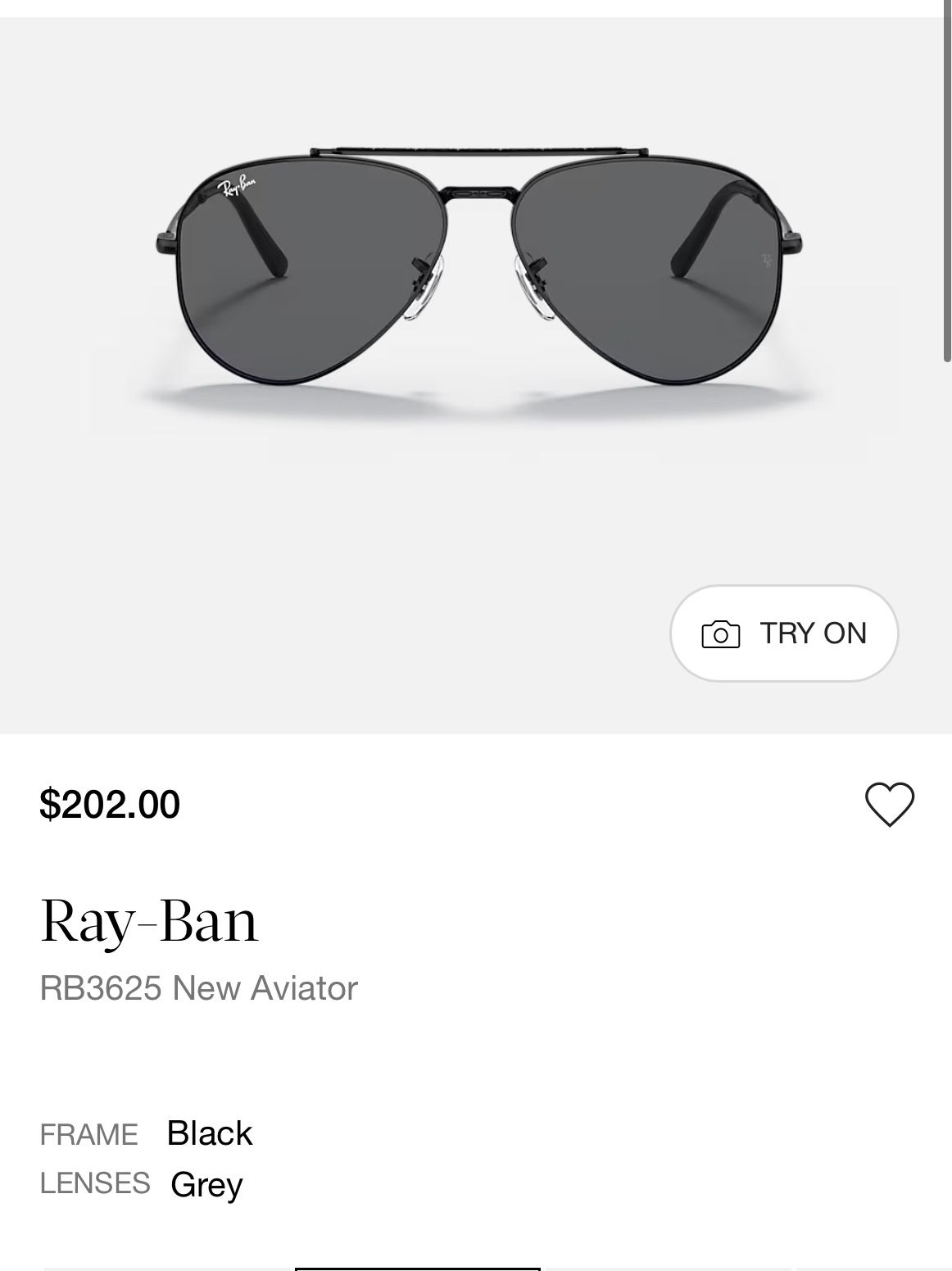 Brand New Ray-Ban Aviator Sunglasses