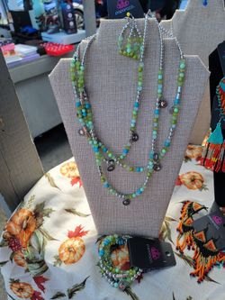 Paparazzi Beaded Necklace, Bracelet & Earring Set