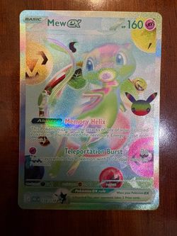 Pokemon Mew EX 158/128 30th Anniversary Celebrations Holo MINT PACK FRESH 💎