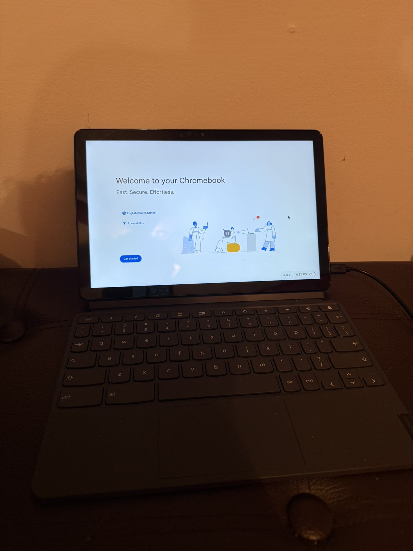 Lenovo dual Chromebook Tablet And Laptop