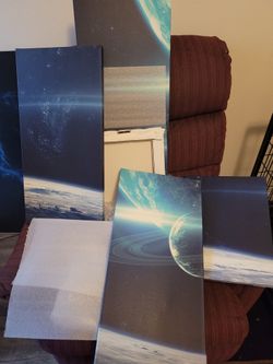 5 Piece Space Canvas Set