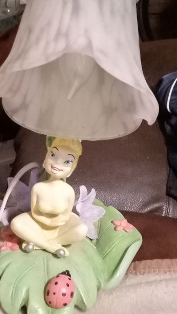 Vintage Disney Tinkerbell Lamp Rare Find