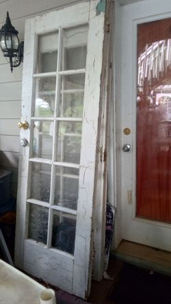 Two French Exterior doors. Need painting. Good condition