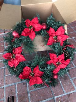 Christmas Wreath with Door hanger