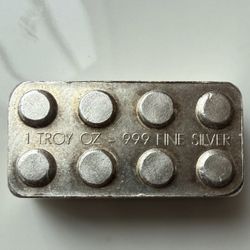 1 Troy Oz .999 Fine Silver Monarch Lego Building Block