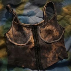 Rust Brown And Orange Top