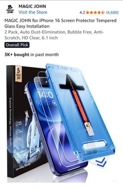 iPhone 16 6.1 inch screen protector 2pack