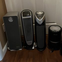 2 air purifiers, 1 humidifier, 1 heater
