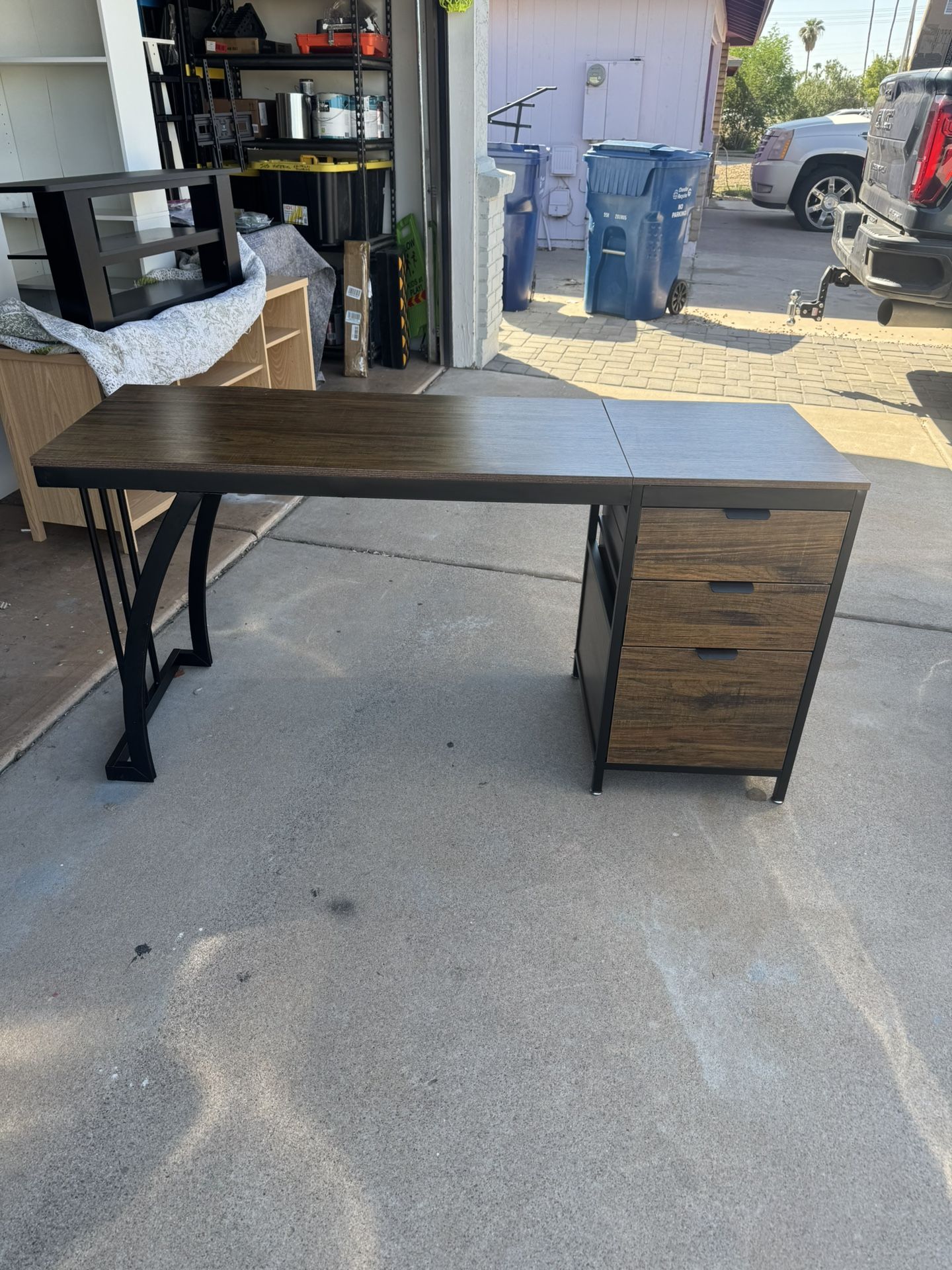 Home Office Desk With Drawers 