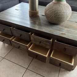 (8 drawers in front and 1 storage) (measurements L50"W30"H20")