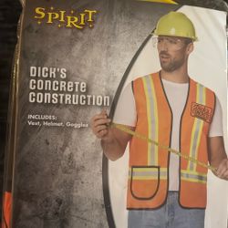 Halloween Costume Construction Worker Size Lg/xl