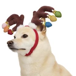 Pet Holiday Reindeer Antler Headband 🎄