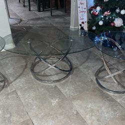 Glass Table Set 