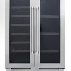 Thor Kitchen 24 in. 21-Bottles and 95-Cans Indoor Independent Dual Zone Wine Beverage Center