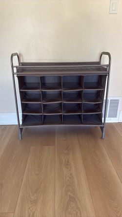 Shoe rack43”wide-32”tall-12”deep