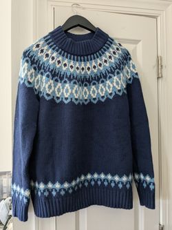 Gorgeous Lands End Sweater Fair Aisle Nordic Medium 